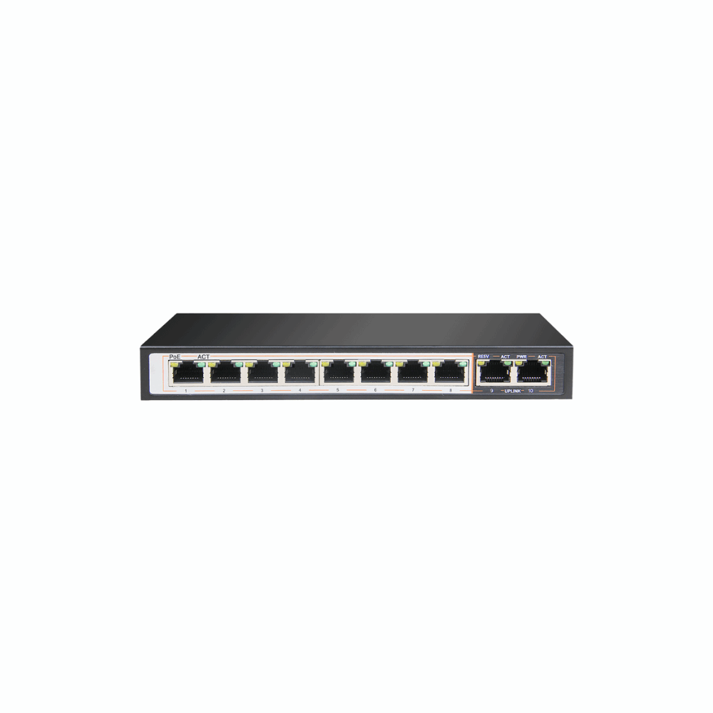 DLink DGS-F1010P-E 8+2 1000Mbps 250m PoE Switch